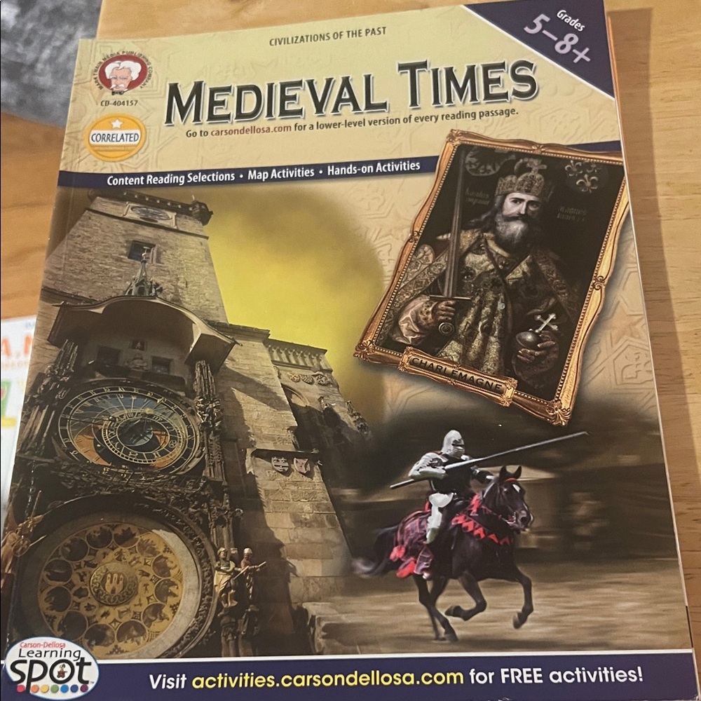 Medieval Times Educational Book